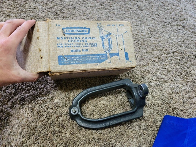 Craftsman Drill Press Mortise Mortising Attachment #9-2460 Chisel Housing