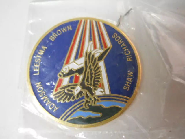 NASA STS-28 Space Shuttle Mission One Sided Medallion Token Plaque 1.5"
