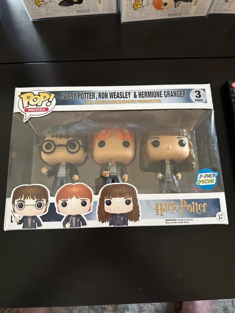 funko pop Harry Potter 3 Pack - Harry, Ron, Hermione