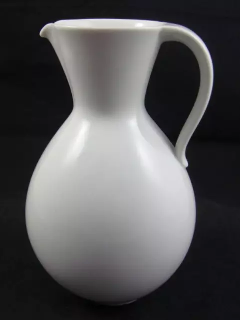 Porzellan KAESTNER SAXONIA Vase / Henkelvaseweiß, Höhe 17,5 cm