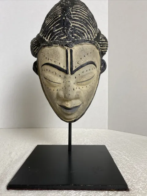 African Okuyi helmet mask - PUNU tribe - Gabon, TRIBAL ART,  Decor Display