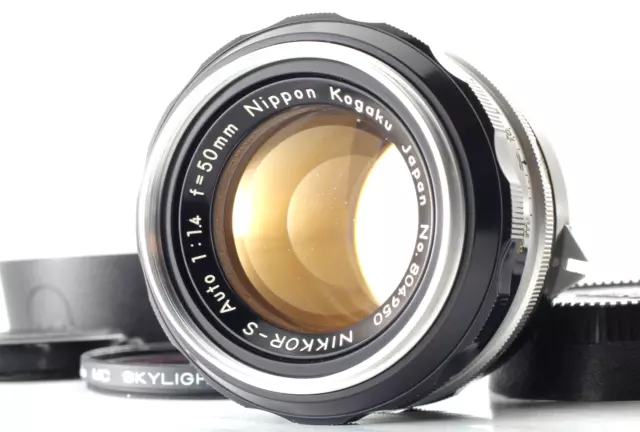 [Casi MINT con capucha] Nikon Nikkor 50mm f1.4 lente MF Prime no Ai...