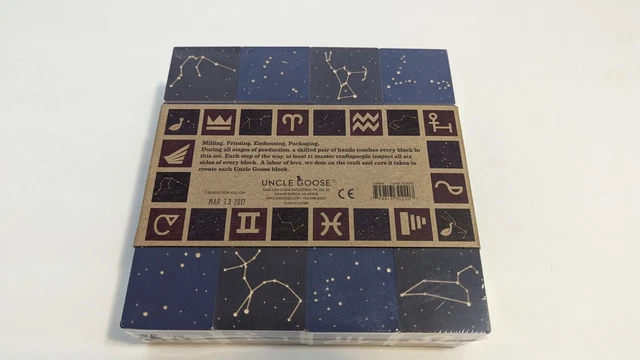 New Sealed Uncle Goose Constellation Blocks Made in the USA Stacking MI Basswood
