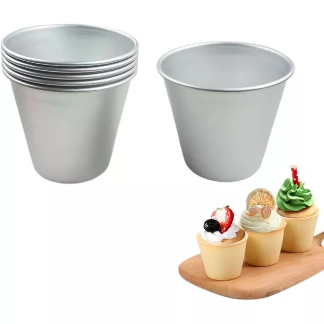 Non-Stick Individual Round Baking Tool Muffin Cup Egg Tart Mold Pudding Mould,