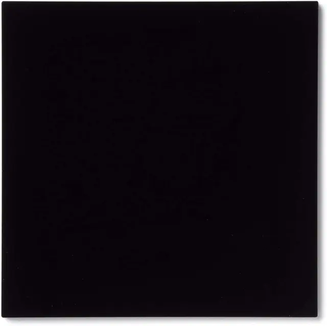 Rock Hard Plastics - 12" X 12" Black Acrylic Sheet Lucite Plexiglass (Actual Si