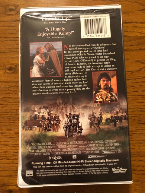 THE THREE MUSKETEERS All For One. And One For All. ( Walt Disney 1994 ...