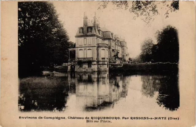 CPA AK Env. de COMPIEGNE Chateau de RICQEUBOURG. Par RESSONS s MATZ (423918)