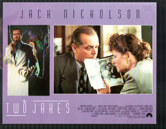 Two Jakes 11"x14" Lobby Card Jack Nicholson Crime