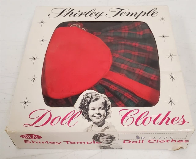 T-259 Vintage 1970'S Shirley Temple Doll Clothes Checkered Dress