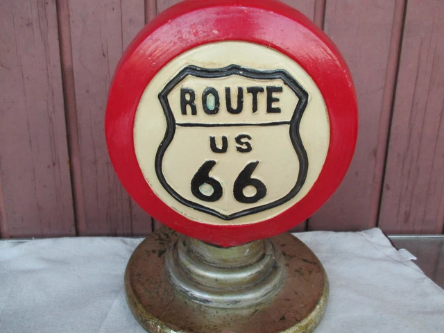 ROUTE US 66  EMBLEME LOGO ADVERTISING PUBLICITAIRE DECO VINTAGE 50's