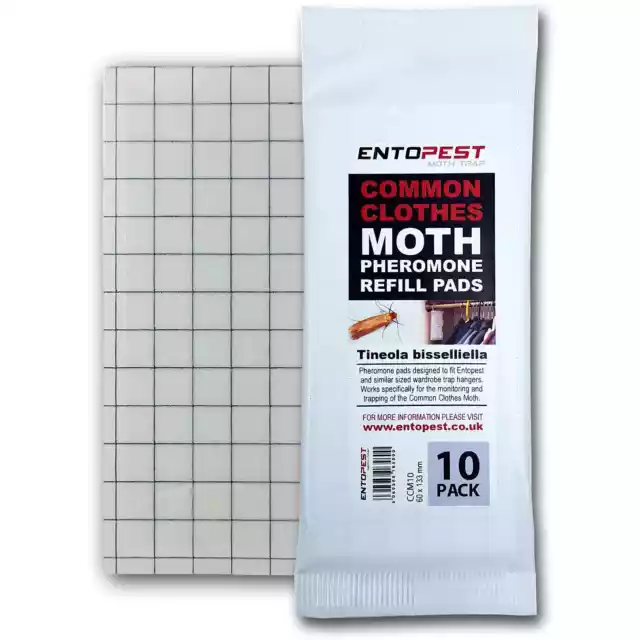 Entopest Professional Common Clothes Moth Pheromone Control Glue Trap Boards