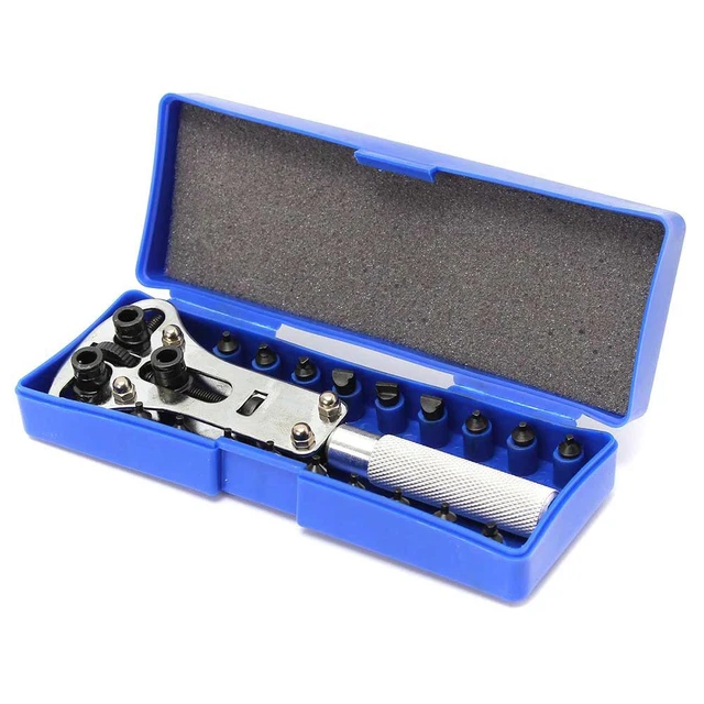 Strumento di riparazione chiave posteriore rimozione vite regolabile orologio custodia posteriore apriportatile