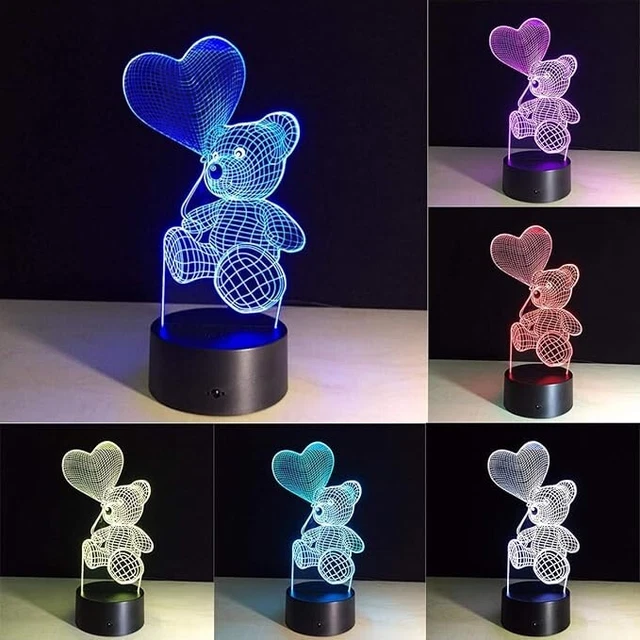 Lampada 3D Ufo Goldrake A LED Con Telecomando E Tocco: 7 Colori, Effetto Illusione, Regalo Perfetto Per Camera Da Letto!