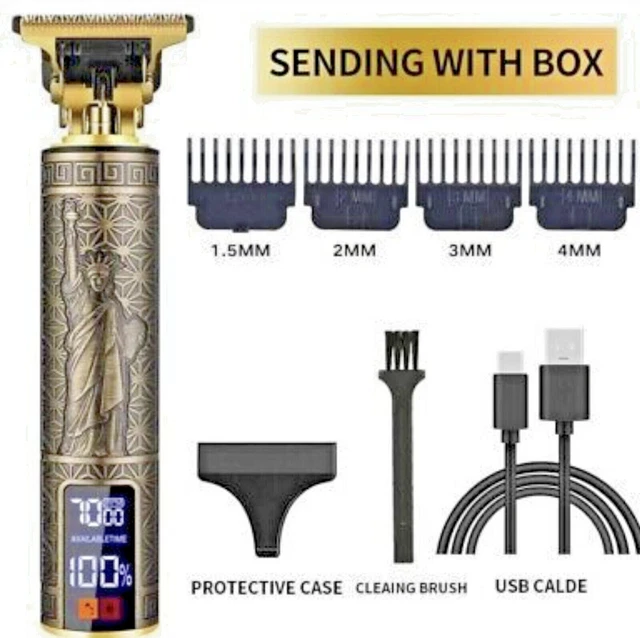 Recortadora De Barba Afeitadora Eléctrica Para Hombre Máquina De Afeitar Afeitar