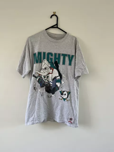 Vintage Might Ducks Nutmeg T-shirt - Size Large