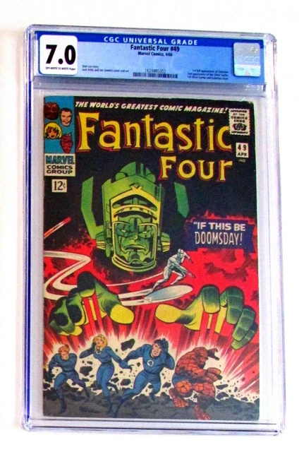 FANTASTIC FOUR #49 CGC 7.0 Lee/Kirby Silver Surfer, Galactus, Marvel Comics 1966