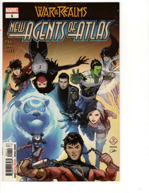NEW AGENTS OF ATLAS #1 1st PRINT APPERANCE LUNA SNOW, AERO, WAVE WAR REALMS