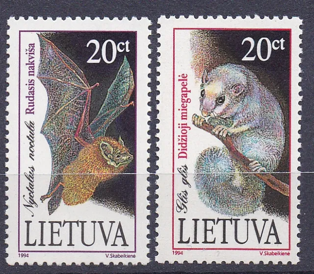 Gefährdete Tiere, Litauen Mi.Nr.566-67, postfrisch   MNH