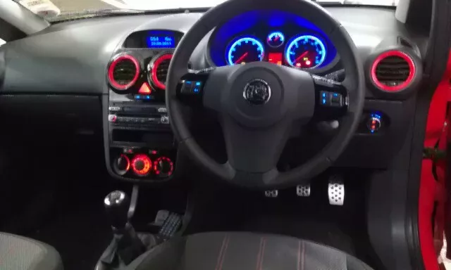 Blaue LED Tachobeleuchtung + MID Display Opel Corsa B Combo B