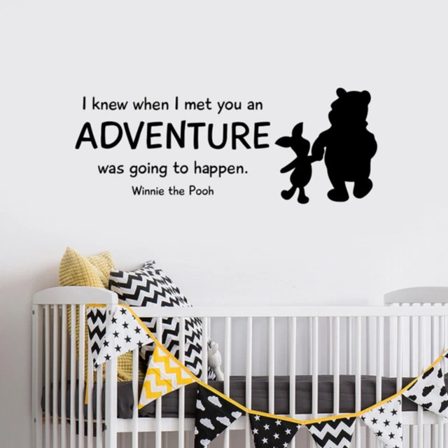 WINNIE THE POOH Quote Wall Decal Walt Disney Vinyl Sticker Art Kids