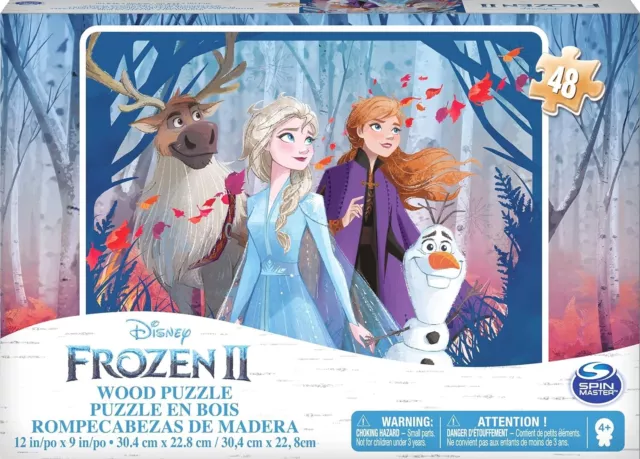 Disney Frozen Wood Puzzle 40 Pieces Elsa Anna Olaf Princess Movie 4+