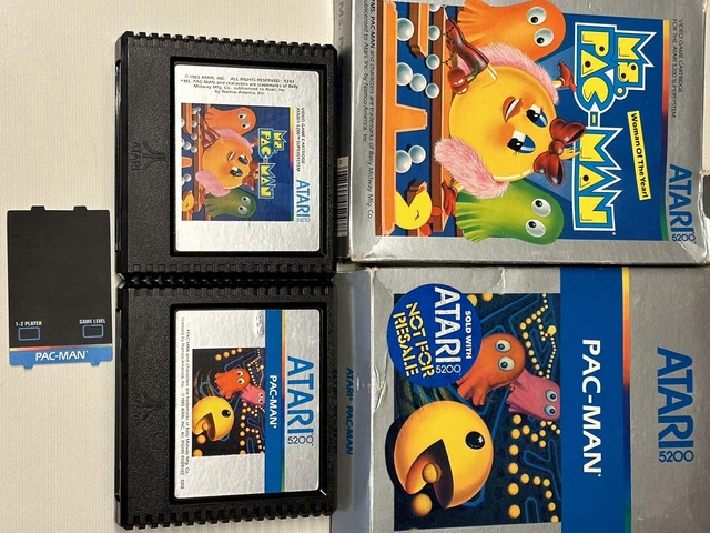 Atari 5200 PAC Man & Ms PAC Man