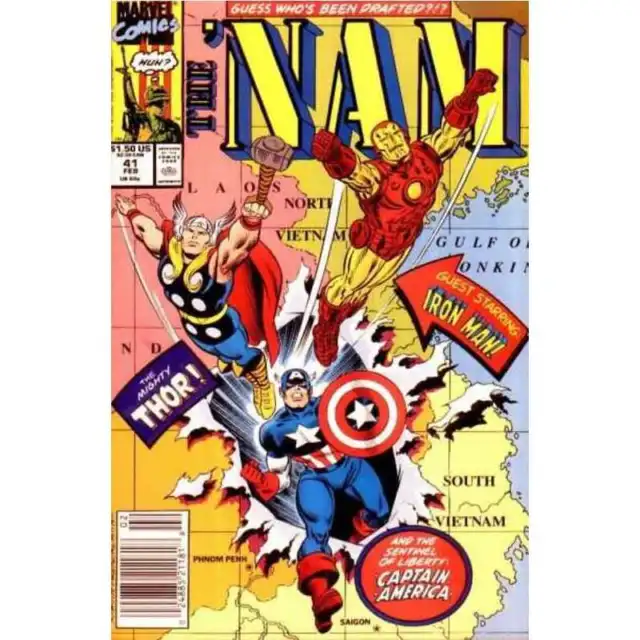 Nam (1986 series) #41 in Very Fine condition. Marvel comics [f{