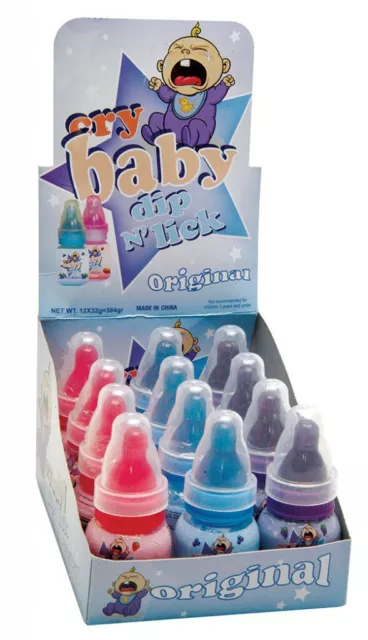 Cry Baby Dip N' Lick Pop Assorted Flavours 32g