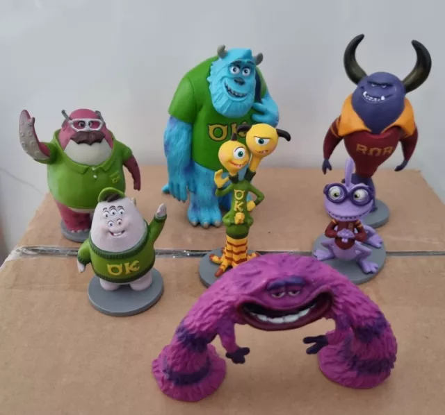 Disney Pixar Monsters Inc University Figures Bundle Cake Toppers Toys X 7