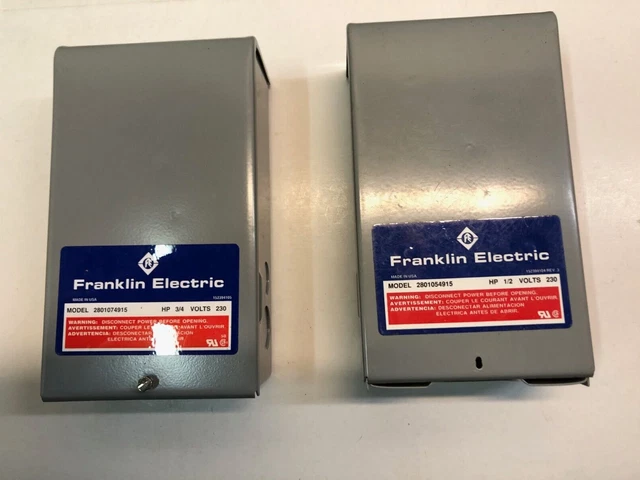 1/2 & 3/4 Hp 230V Franklin 2801054915 Qd Submersible Pump Control Box 2801074915