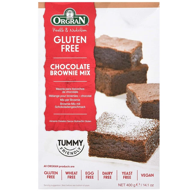 ORGRAN GLUTEN FREE Chocolate Brownie 400G Dessert Mix Baking