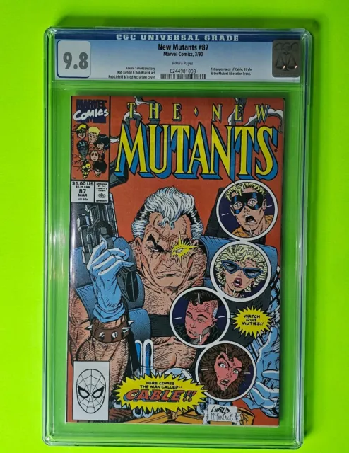 🍒🍒 New Mutants #87 First Appearance Of Cable Cgc 9.8 No Reserve 🍒🍒