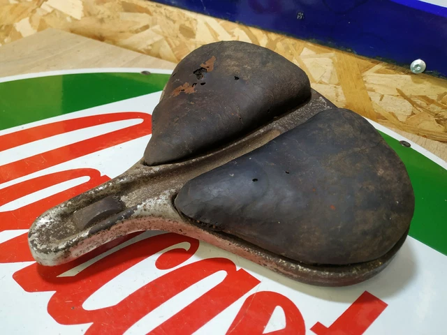 Selle Vélo Grand Prix Vintage – Made In France – Pour Pièces Ou Restauration