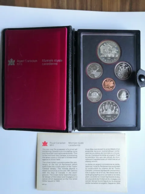 Kursmünzensatz KMS Kanada 1981, PP, Royal Canadian Mint