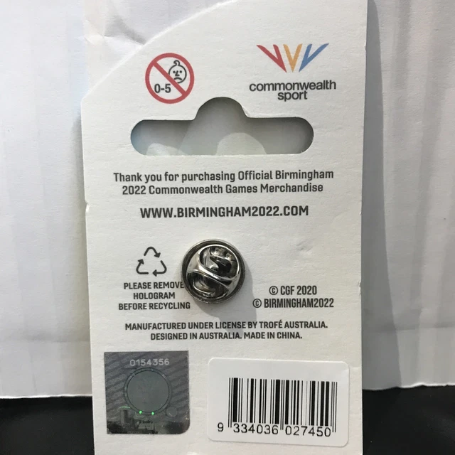 BIRMINGHAM COMMONWEALTH GAMES Lapel Pin BASKETBALL 3x3 AND WHEELCHAIR