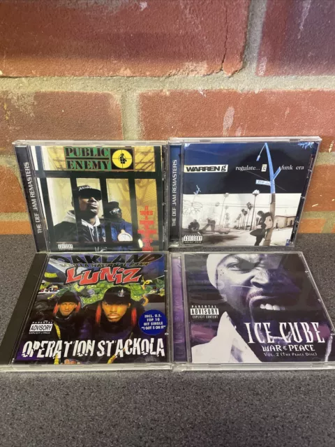 4 X Classic Hip hop Rap Albums Collection Bundle Warren G Ice Cube