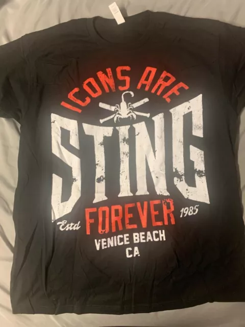 Pro Wrestling Crate Sting Retirement Shirt XL AEW Revolution TNA WCW NWA