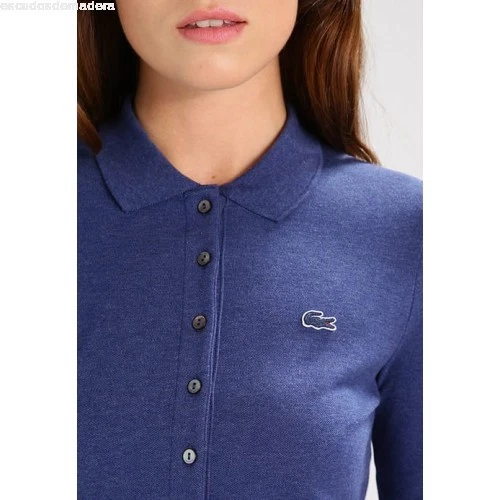 POLO LACOSTE FEMME slim fit Ancre Chine (ACC Taille 38 Manches