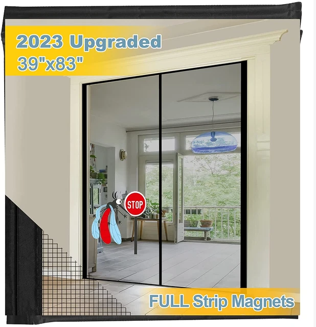 UPGRADED REINFORCED Fiberglass Screen Door Mesh, Keep Bugs Out