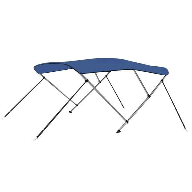 Vidaxl Bimini di Prua con Tendalino a 3 Archi Blu 183x180x137 cm