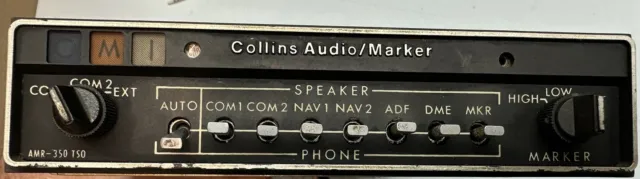 Collins AMR-350 Audio/Marker Panel with Tray