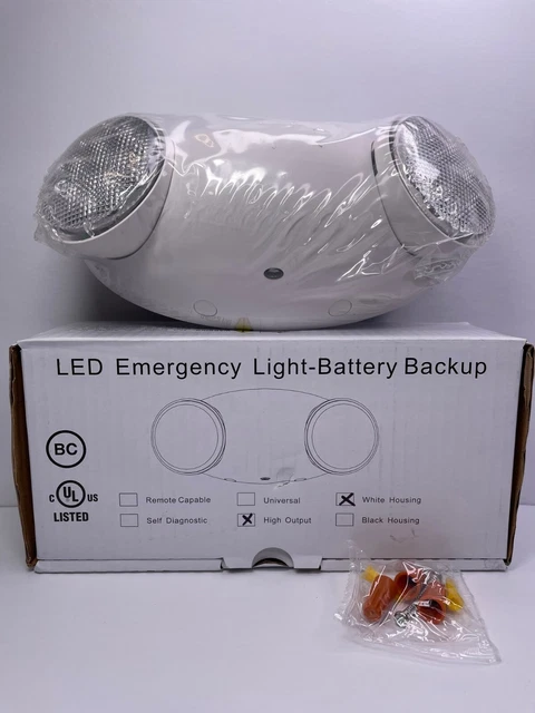 LIT-PaTH LED Emergency Exit Lighting Fixtures with 2 LED Bug Eye 120-277 Voltage