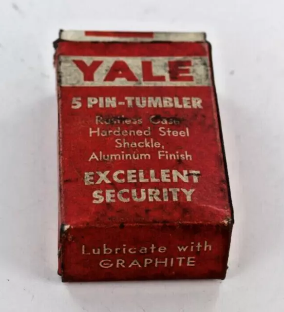 Vintage Yale 5 Pin- Tumbler Padlock  # 797 With Keys NOS