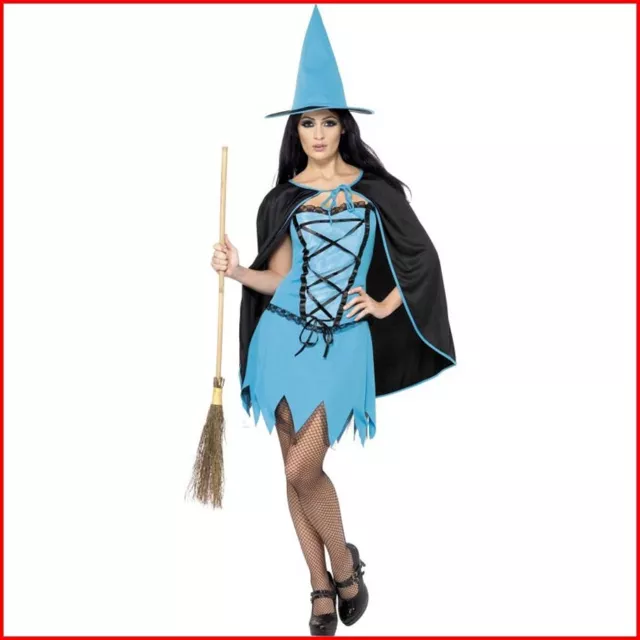 Costume Carnevale Donna Da Strega Abito Vestito Di Halloween Per Travestimento L