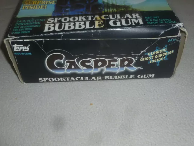 Vintage Candy Glow Head 1995 Casper The Ghost Topps Empty Store Display Box Rare 2