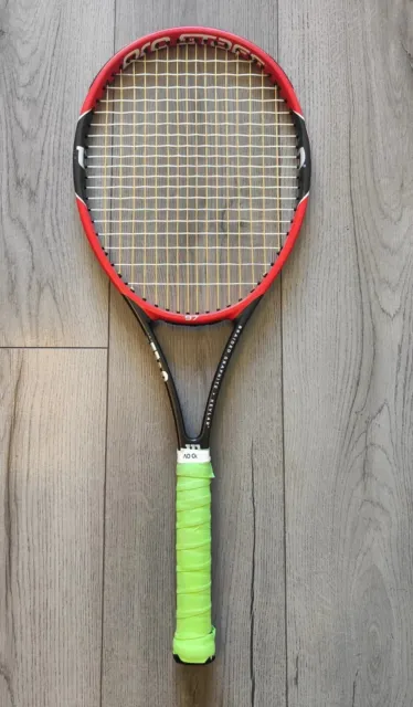 Wilson Pro Staff 97 315g 16x19 geflochtener Graphit +, rot & schwarz Tennisschläger
