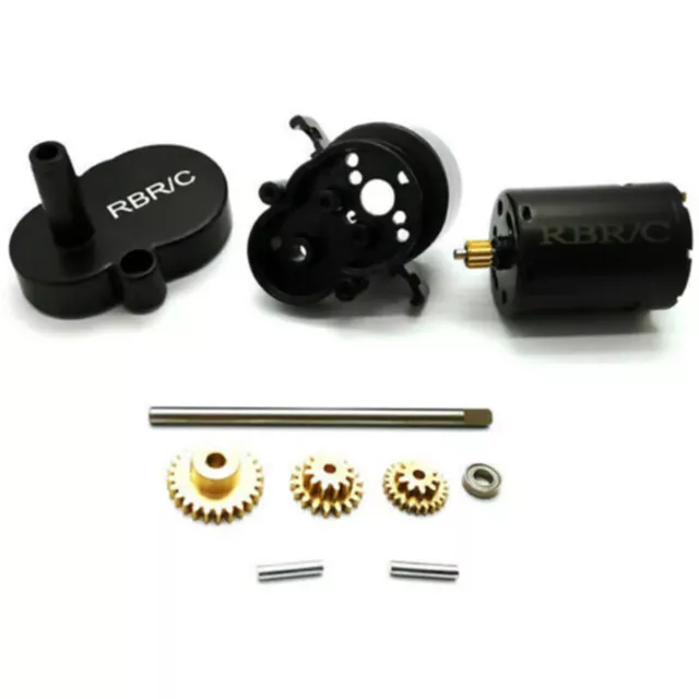 Full Metal Gearbox Gear With 370 Brushed Motor For WPL D12 RC Car Upgrade Parts