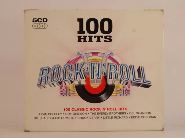 VARIOUS ARTISTS 100 HITS ROCK N ROLL (5xCD) (Z3) 20+ Track CD Album Picture Slee