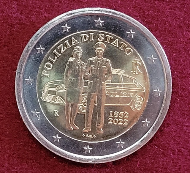 2 EURO Polizia Di Stato 2022 CON DIFETTO DI CONIO METALLO IN ECCESSO EUR 12,00 PicClick IT 2 EURO Polizia Di Stato 2022 CON DIFETTO DI CONIO METALLO IN ECCESSO EUR 12,00 PicClick IT