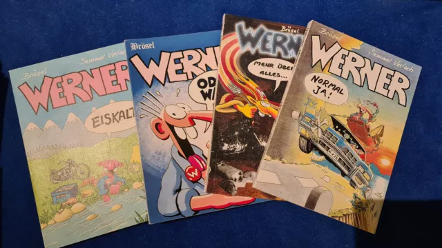 4 x Werner Comics Brösel signiert Sammlung Semmel Verlag